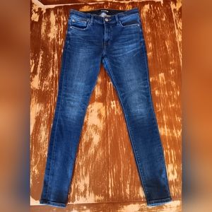 EXPRESS-Women's Stretch Mid-Rise Super Soft Denim Legging Jean-Sz8R-EUC!